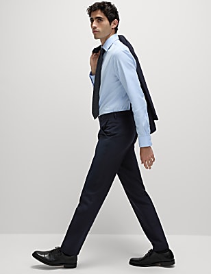 Slim Fit Machine Washable Suit Trousers