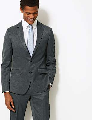 Grey Slim Fit Jacket