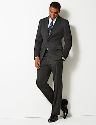 Grey Regular Fit Trousers