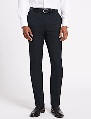 Navy Skinny Fit Suit Trousers