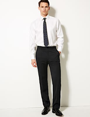 Charcoal Regular Fit Trousers