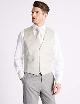 Regular Fit Jacquard Waistcoat