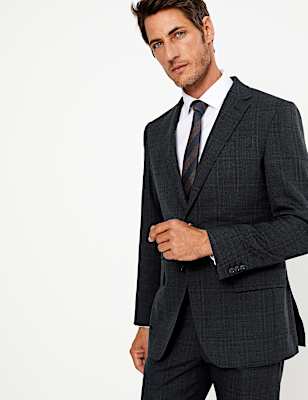 Blue Regular Fit Jacket