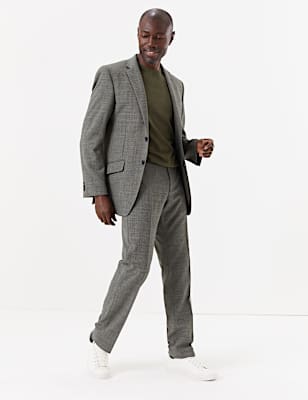 Regular Wool Blend Suit Jacket