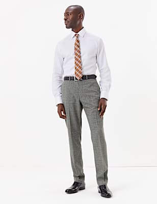 Grey Regular Fit Trousers