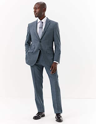 Blue Regular Fit Suit Jacket