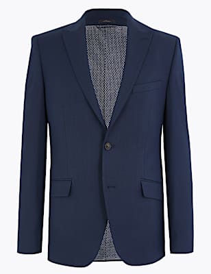 Tailored Fit Suit Jacket with Stretch