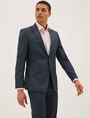 Slim Fit Suit Jacket with Stretch