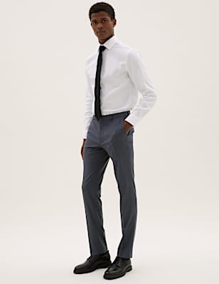 Skinny Fit Suit Trousers with Stretch