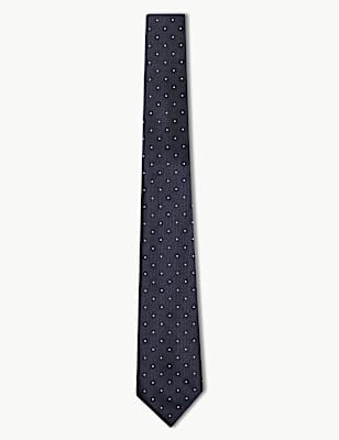 Skinny Twill Polka Dot Tie