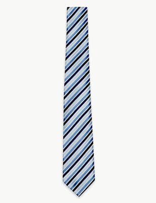 Satin Slim Striped Tie