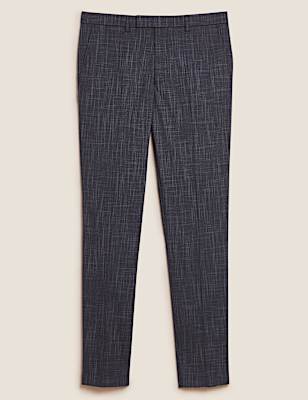 Slim Fit Textured Suit Trousers