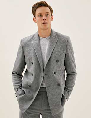 Slim Fit Double Breasted Jacket