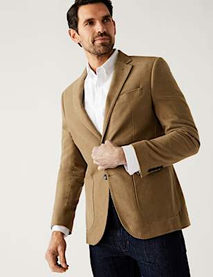 Pure Cotton Moleskin Jacket