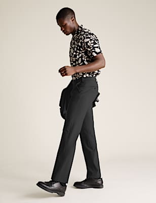 The Ultimate Black Regular Fit Trousers