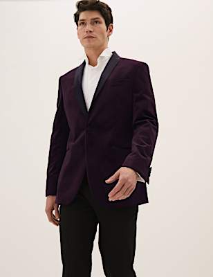 Velvet Shawl Lapel Blazer