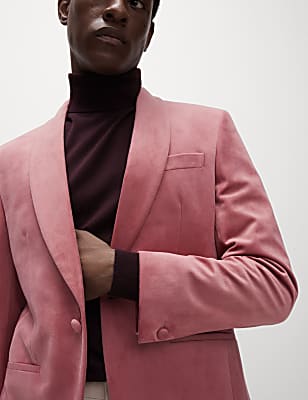 Slim Fit Velvet Jacket