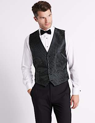Regular Fit Patterned Waistcoat