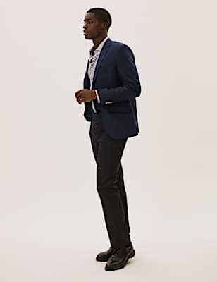 Regular Fit Wool Rich Blazer