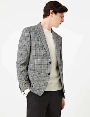 Slim Prince of Wales Checked Blazer