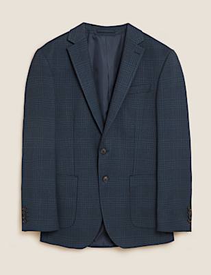 Tonal Check Stretch Jacket
