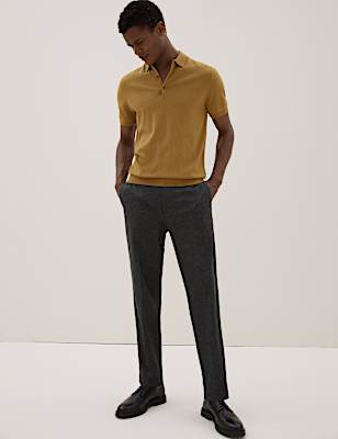 Slim Fit Jersey Elasticated Trousers