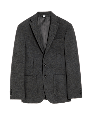 Textured Jersey Jacket with Stretch