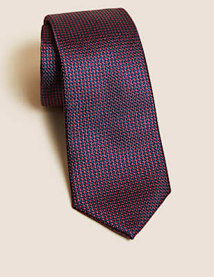 Check Pure Silk Tie