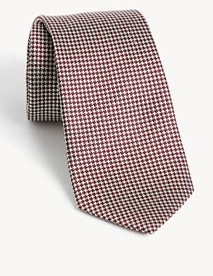 Check Pure Silk Tie