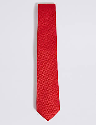 Textured Pure Silk Tie