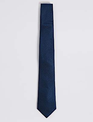 Textured Pure Silk Tie