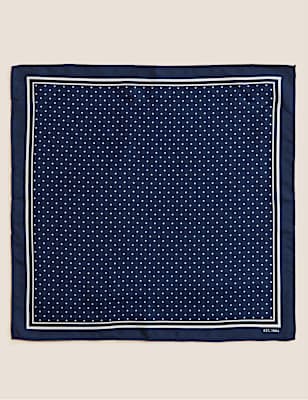 Pin Dot Pure Silk Pocket Square