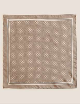 Pin Dot Pure Silk Pocket Square