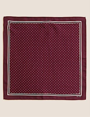 Pin Dot Pure Silk Pocket Square