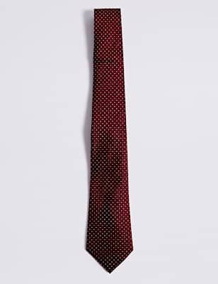 Polka Dot Pure Silk Tie'