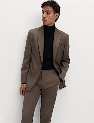 Tailored Fit Sateen Stretch Tuxedo Jacket