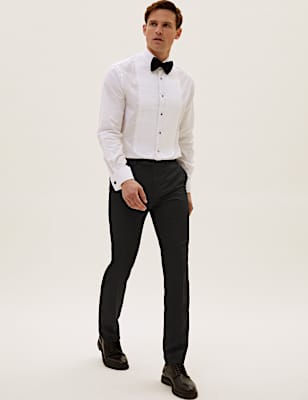Black Slim Fit Dinner Suit Trousers