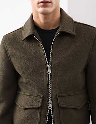 Wool Rich Bomber Jacket
