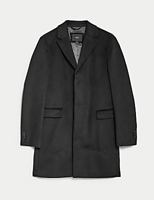 Wool Blend Revere Coat