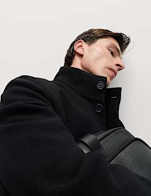 Funnel Neck Overcoat