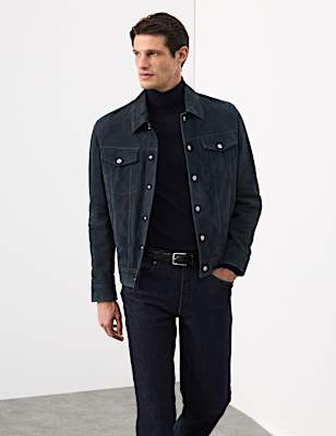 Suede Trucker Jacket