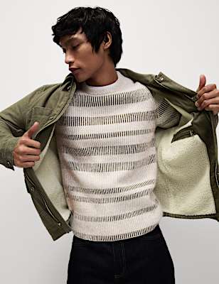 Borg Lined Utility Jacket with Stormwear