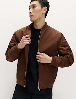 Satin Bomber Jacket