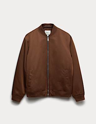 Satin Bomber Jacket