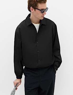 Cotton Blend Coach Jacket