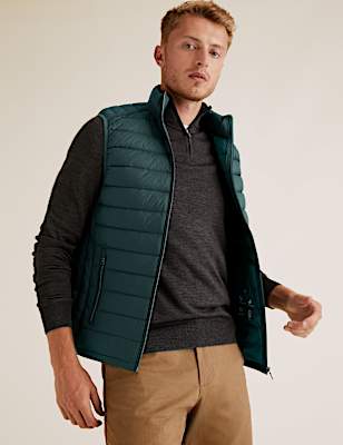 Feather & Down Padded Gilet Stormwear&trade;