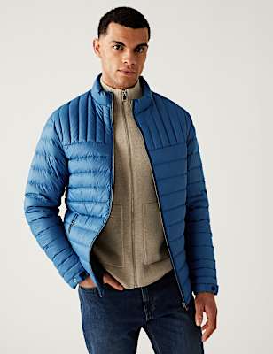 Pure Polyamide Plain High Neck Jacket