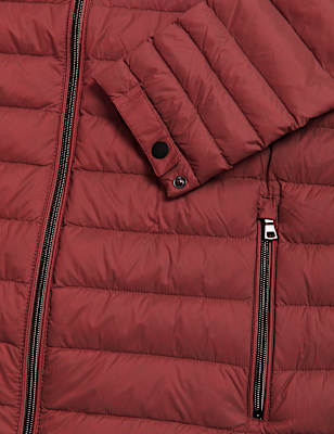 Pure Polyamide Plain High Neck Jacket