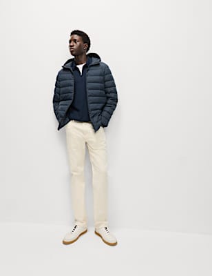 Lightweight Feather & Down Padded Jacket