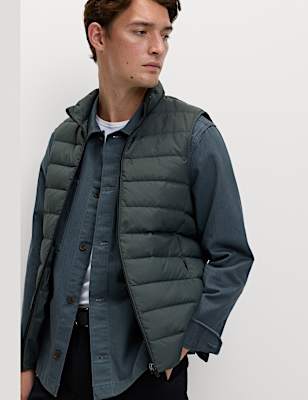 Feather and Down Padded Lightweight Gilet